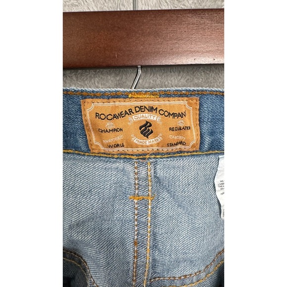 Rocawear Casual Jeans Men's W40 Blue Cotton Straight Leg 5-Pockets Regular Fit - Picture 7 of 8